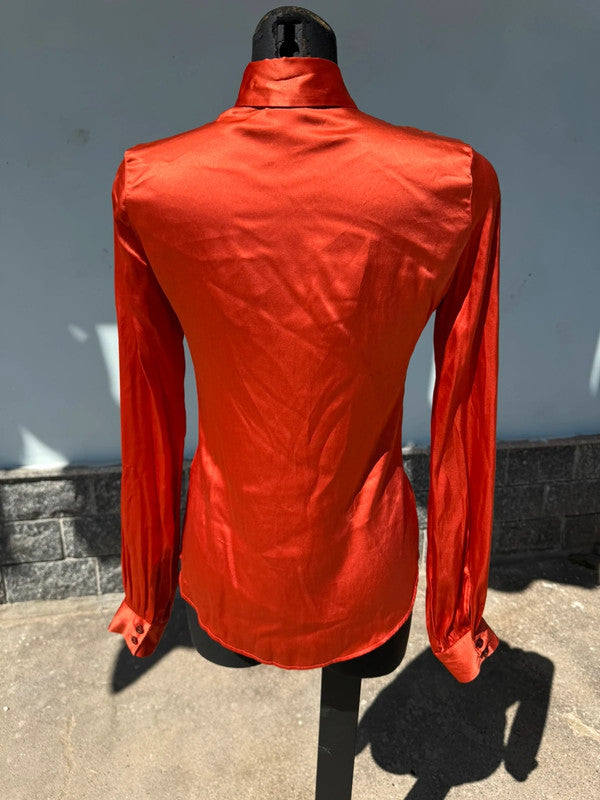 Camicia Roberto Cavalli raso di seta nuova