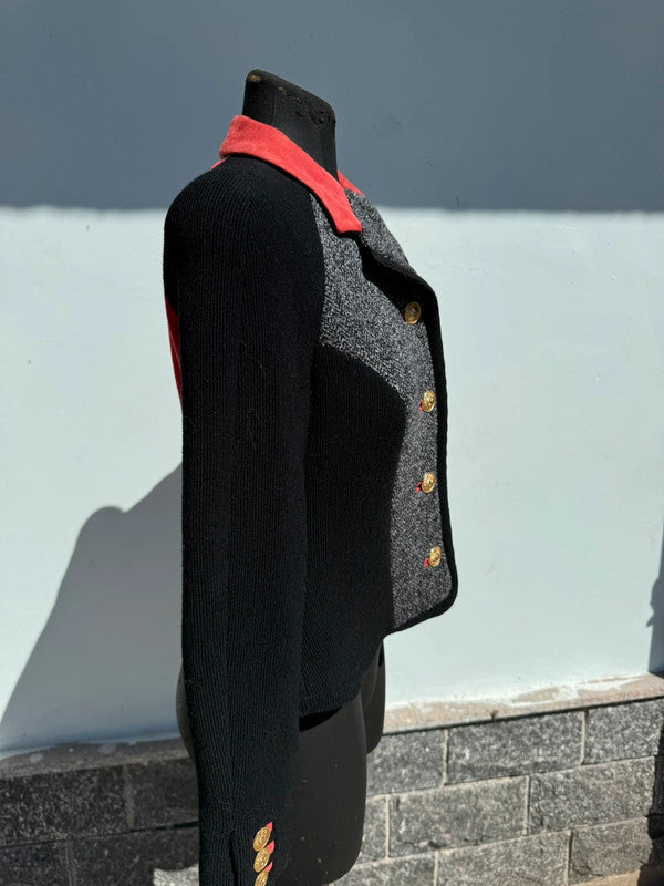 Giacca Versace Versus anni 90 in pelle scamosciata