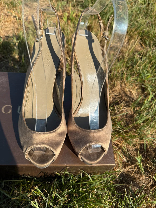 Tacchi Slingback Gucci bambù Swarovski