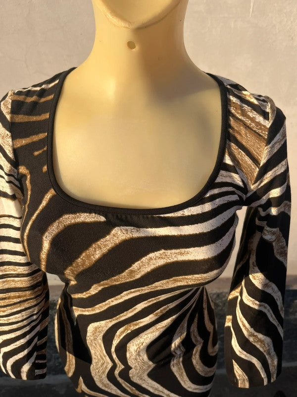 Abito Roberto Cavalli zebrato