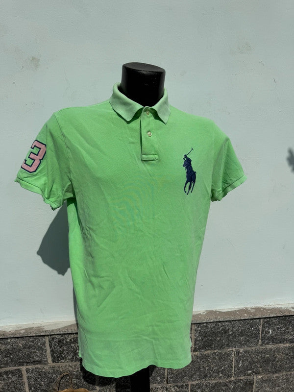 Polo uomo Ralph Lauren verde cavallo grande e toppa 3
