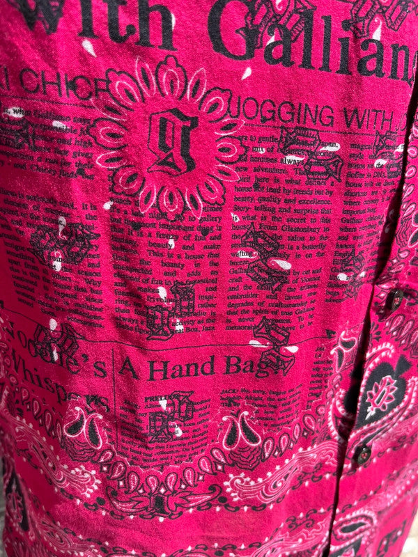 Camicia John Galliano bandana gazette