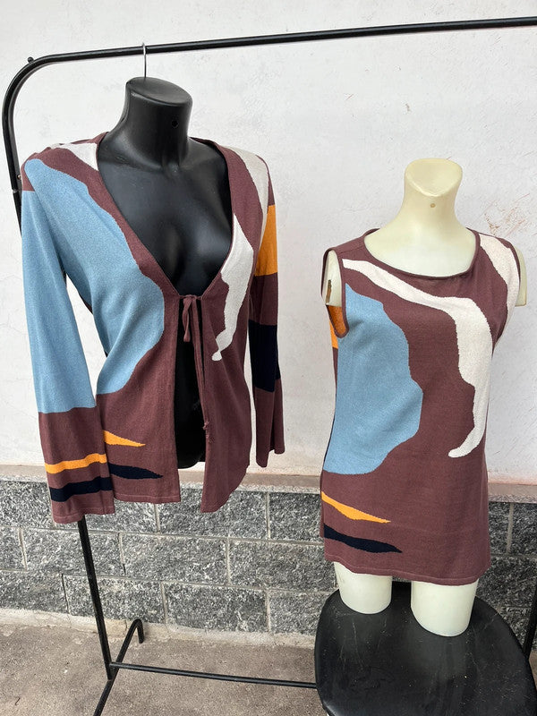 Completo Gianfranco Ferré top + cardigan
