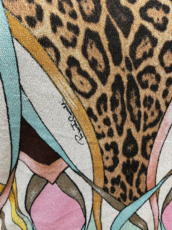Maglia top Roberto Cavalli SS2004 patchwork in seta