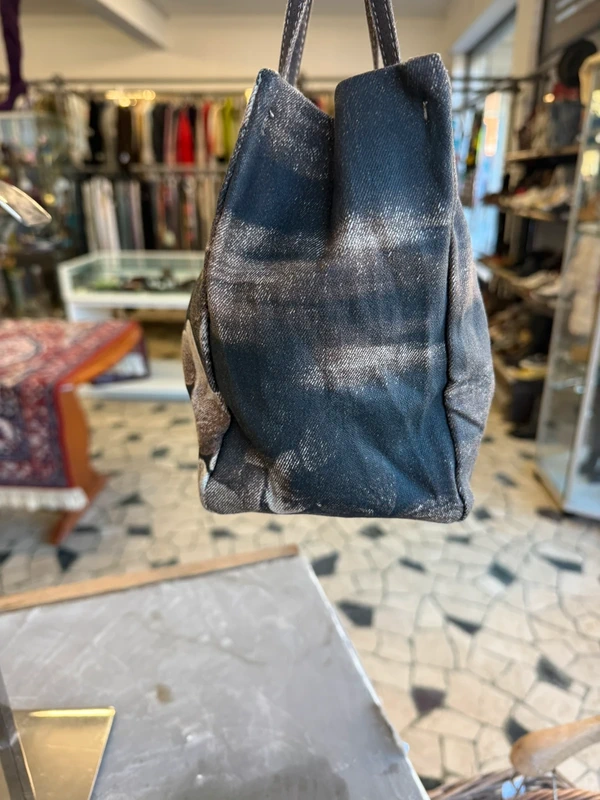 Borsa Roberto Cavalli in denim magnolie 1999”