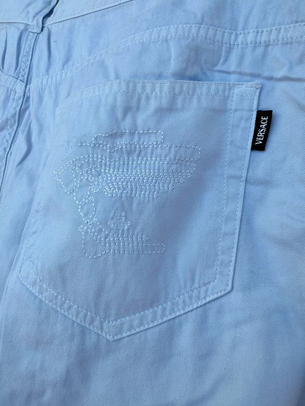 Pantalone lungo Versace con ricamo