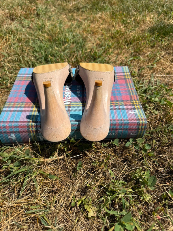 Zoccoli Gucci in legno 2000"