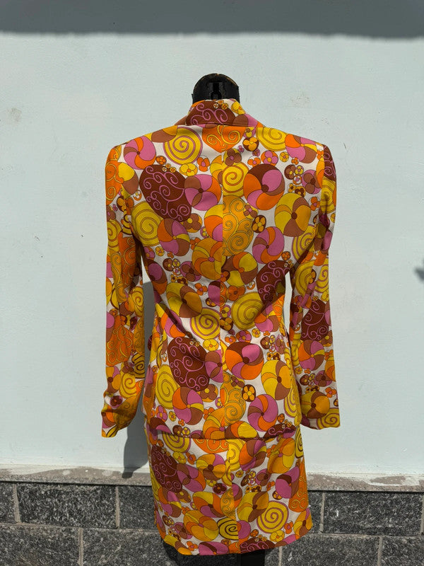 Completo gonna Dolce&Gabbana SS2004 stampa astratta