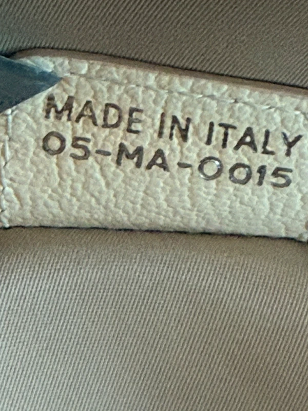 Borsa Christian Dior SS2005 in tela oblique ricamata floreale