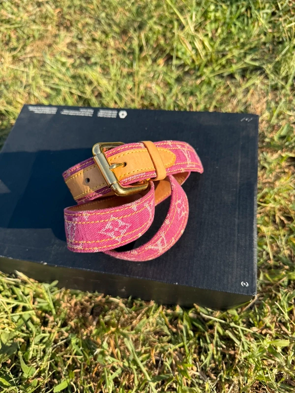 Cintura Louis Vuitton 2006 denim fucsia