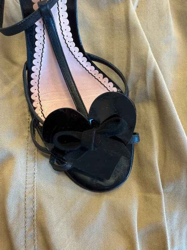 Sandali John Galliano cuore nero