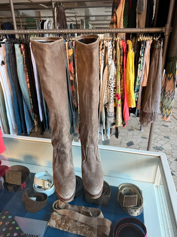 Stivali Casadei tacco alto e plateau