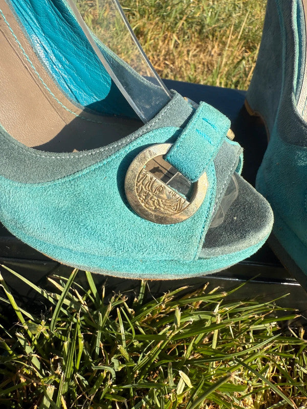 Sandali con zeppa Versace