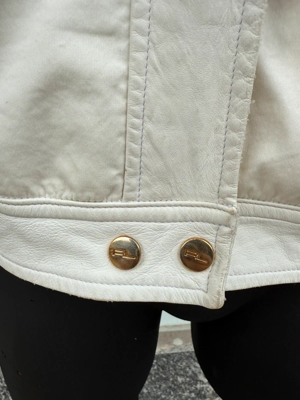 Giacca pilota Ralph Lauren pelle e tessuto Made in Italy