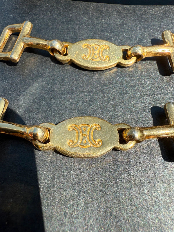 Gioiello Celine logo Triomphe morso cavallo