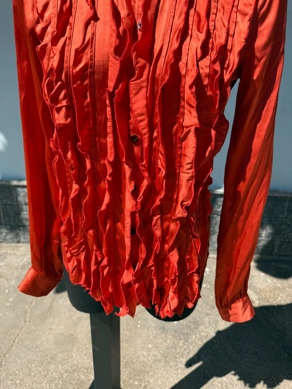Camicia Roberto Cavalli raso di seta nuova