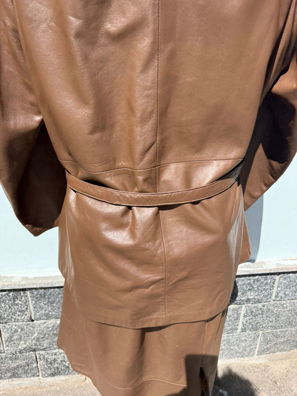 Completo donna in vera pelle David anni 80