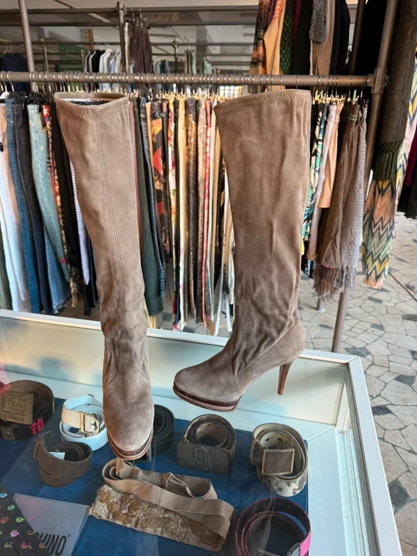 Stivali Casadei tacco alto e plateau