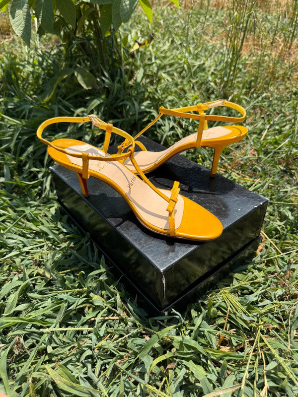 Sandali con tacco Christian Louboutin nuovi (difetto)