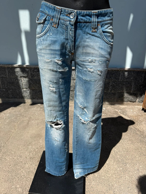 Jeans Dolce & Gabbana con effetto distrutto