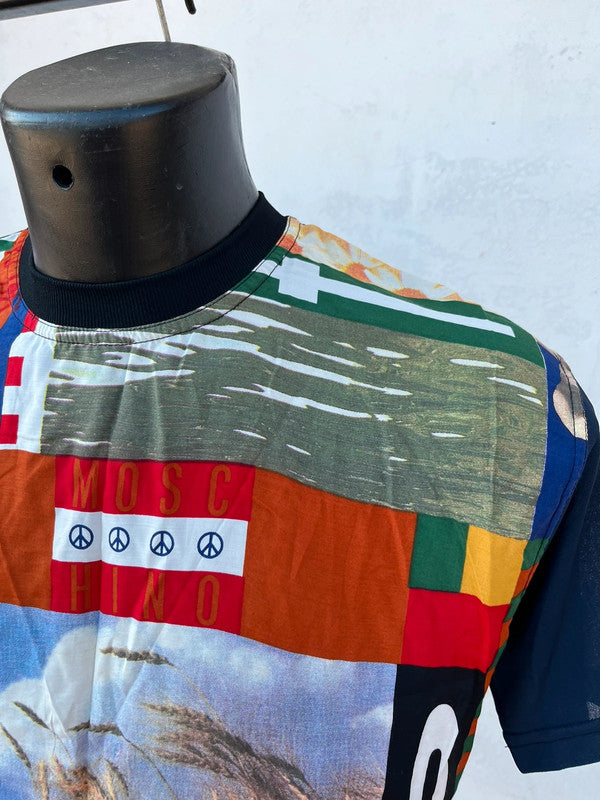 T-shirt Moschino patchwork nuova anni 90"