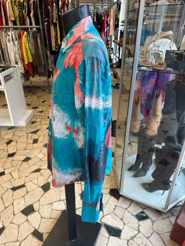 Camicia Roberto Cavalli uomo fine anno 90 pesce