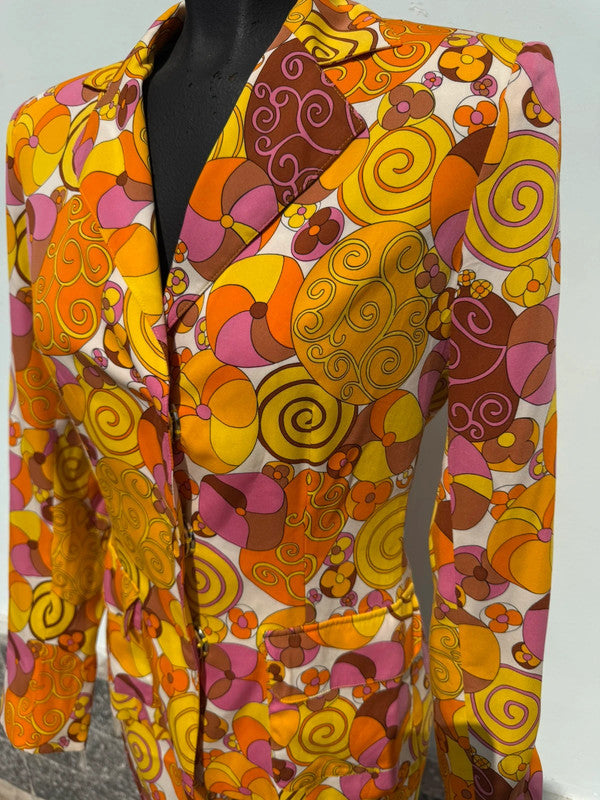 Completo gonna Dolce&Gabbana SS2004 stampa astratta