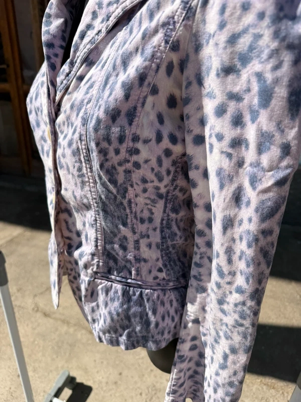 Giacca blazer Roberto Cavalli SS2000 leopardo lilla