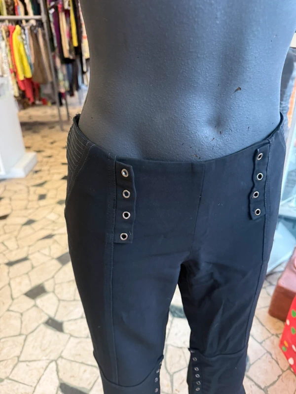 Pantalone Versace Capri stile bondage anni 2000