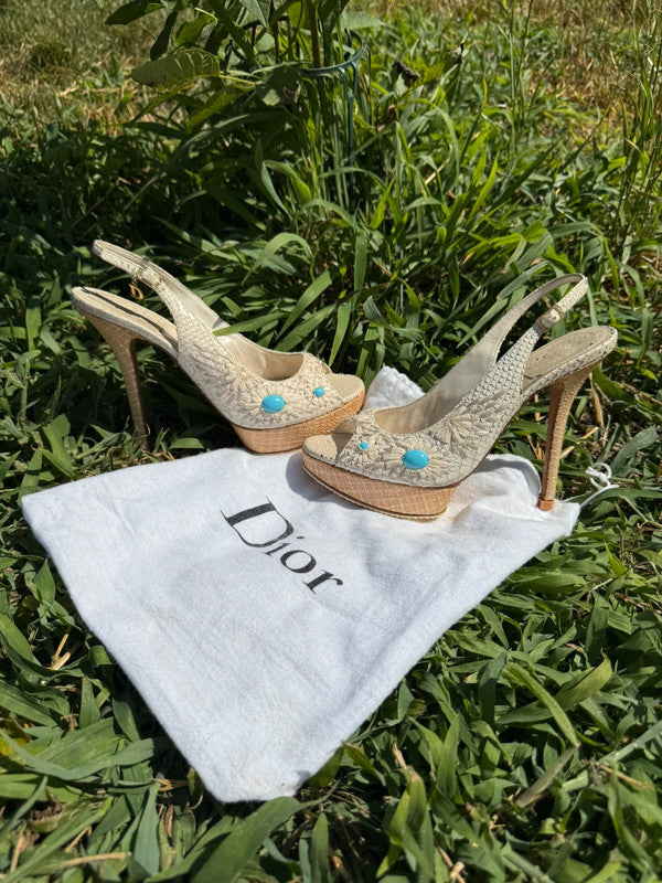 Sandali con tacco Slingback Dior SS2005