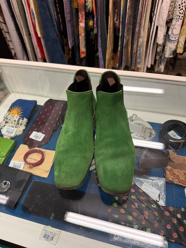 Polacchini / Chelsea boots Miu Miu uomo verde