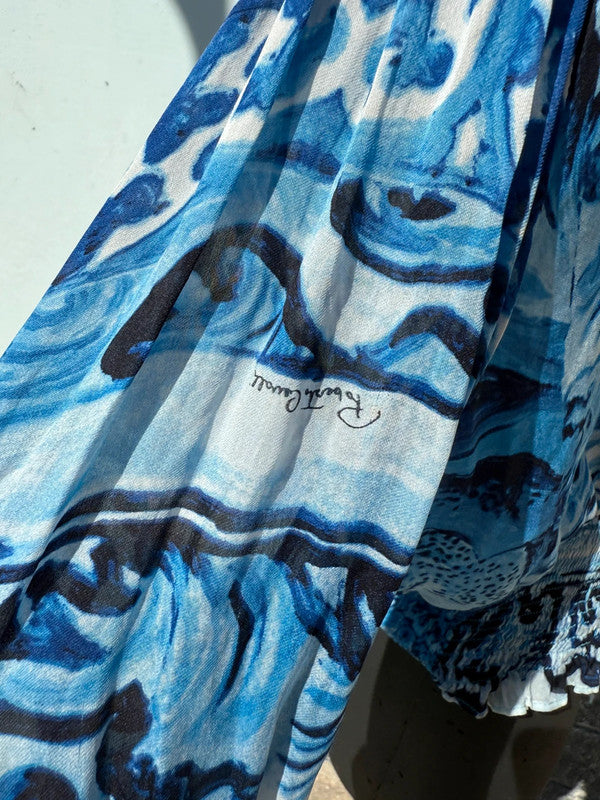 Top Roberto Cavalli FW2005 stampa vaso cinese