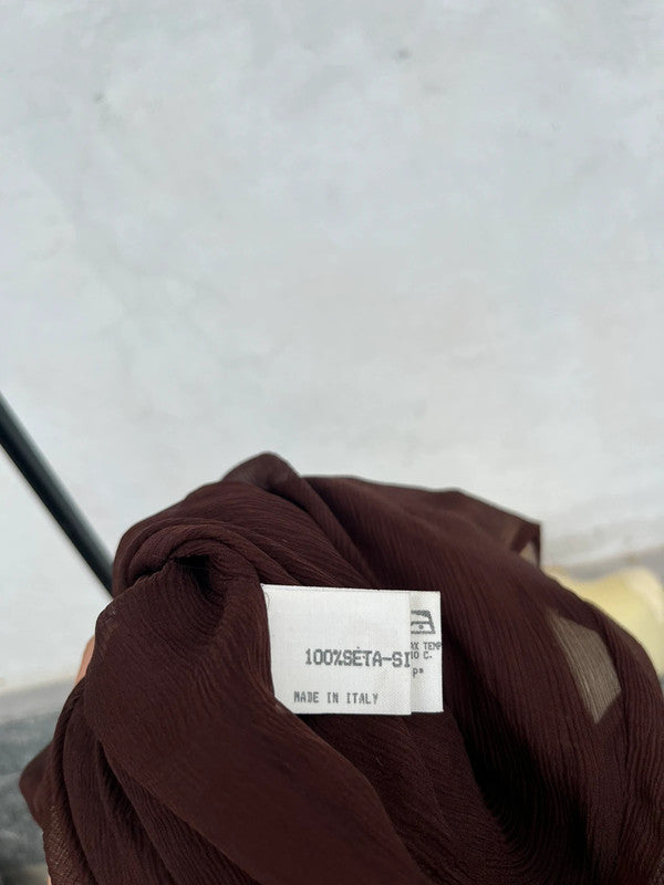 Abito Trussardi paiettato su seta  90" nuovo (difetti)