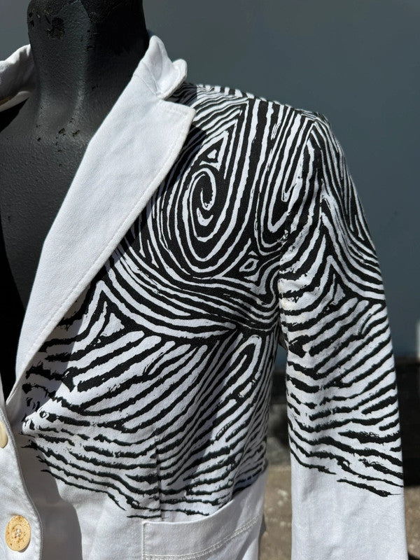 Completo Roberto Cavalli giacca pantalone impronta digitale