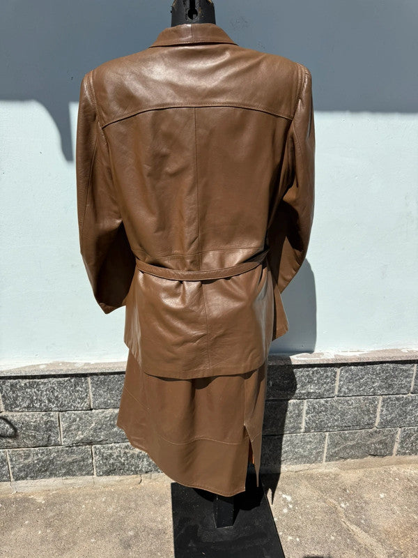 Completo donna in vera pelle David anni 80