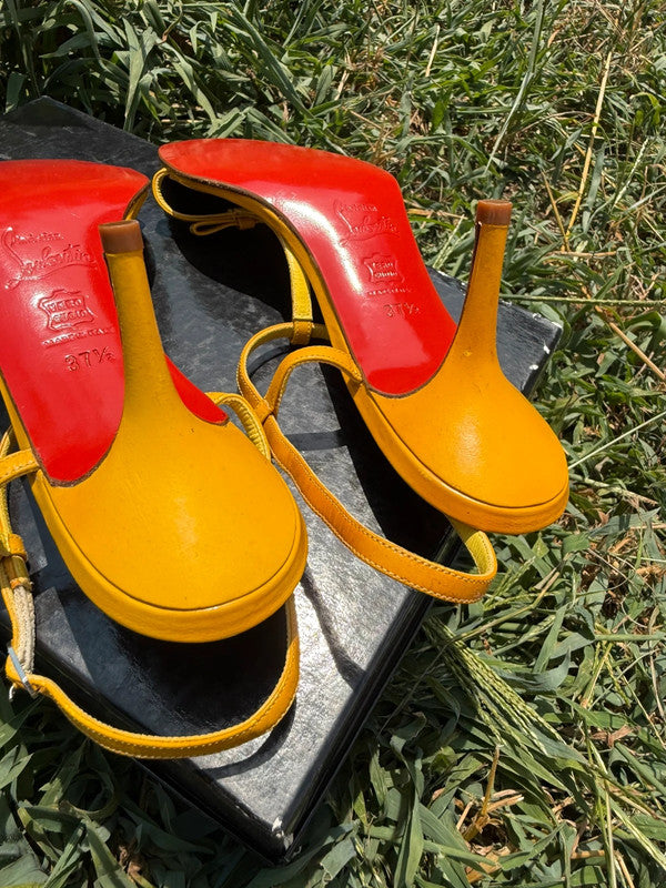 Sandali con tacco Christian Louboutin nuovi (difetto)