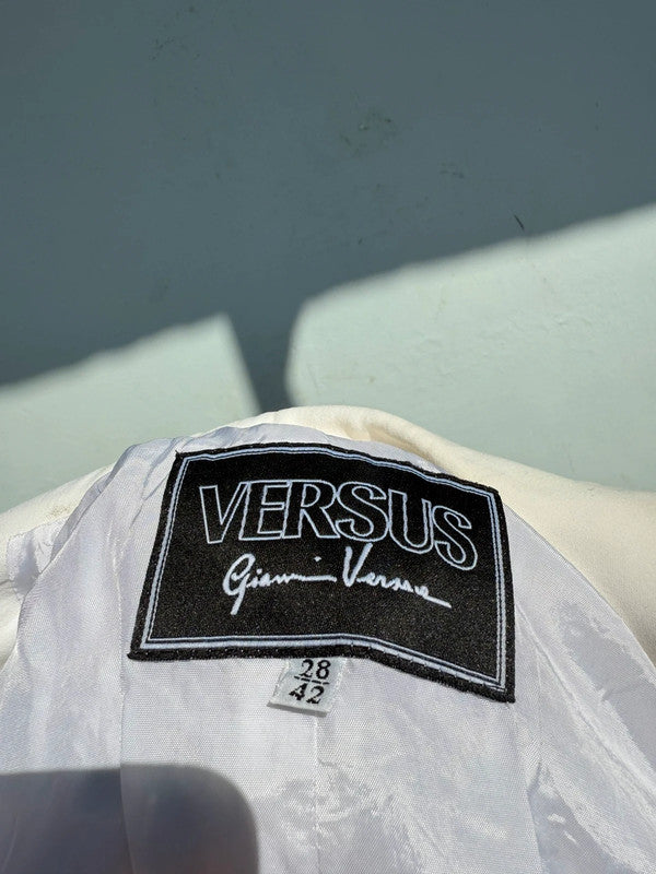 Giacca blazer Versace bianco ed elegante