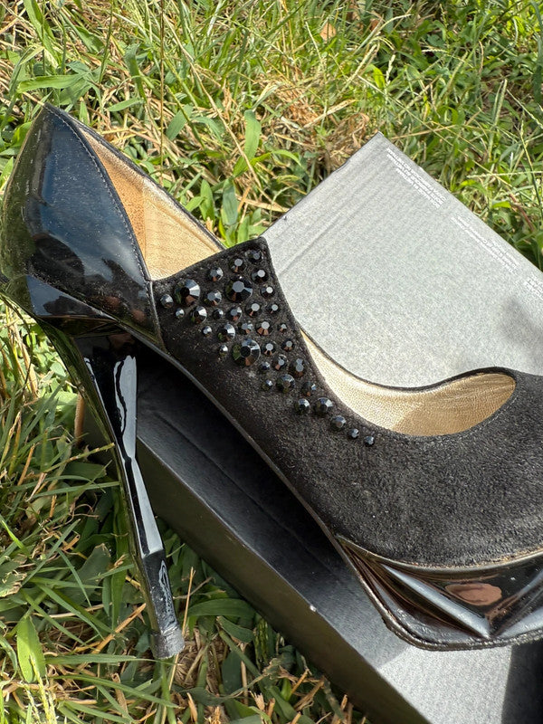 Tacchi Décolleté Versace forma diamante
