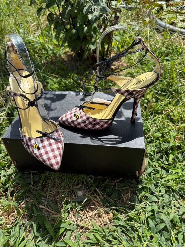 Sandali con tacco Dsquared2 insetti