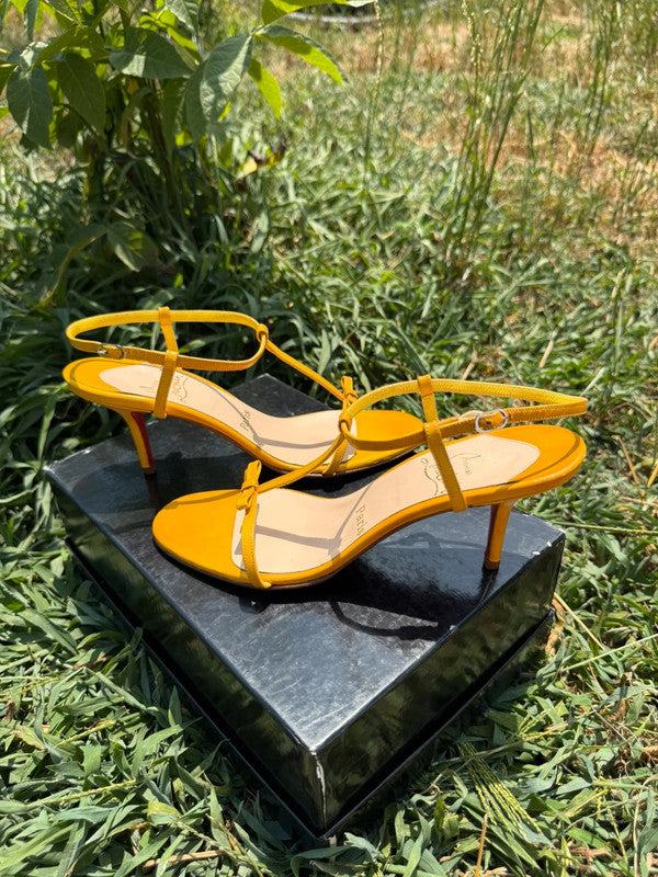Sandali con tacco Christian Louboutin nuovi (difetto)