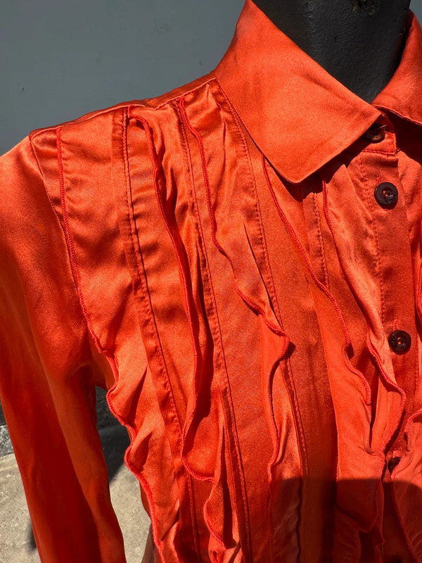 Camicia Roberto Cavalli raso di seta nuova