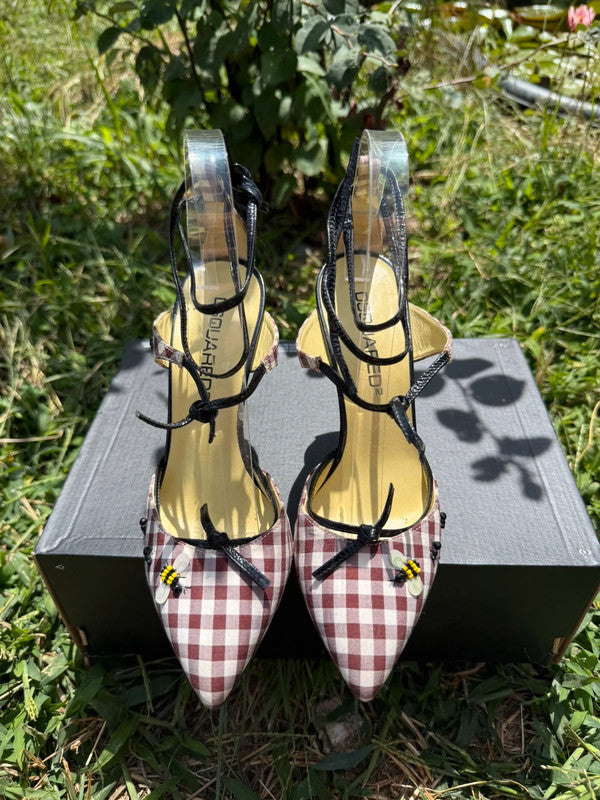 Sandali con tacco Dsquared2 insetti