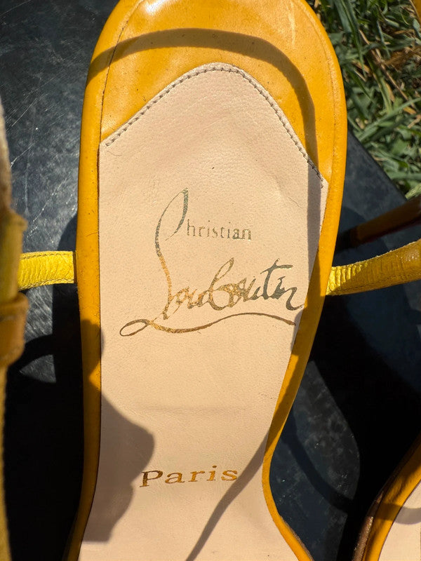 Sandali con tacco Christian Louboutin nuovi (difetto)