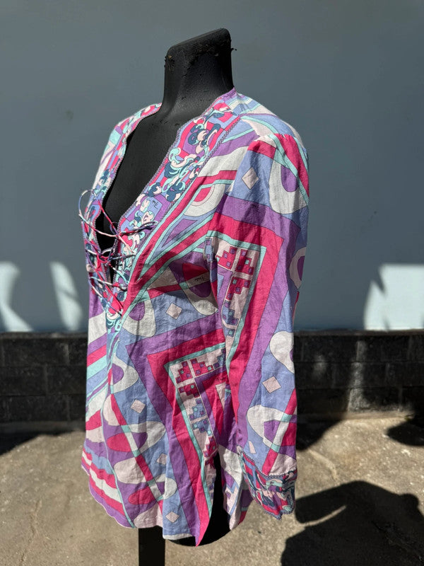 Camicia copricostume Emilio Pucci vintage 2000