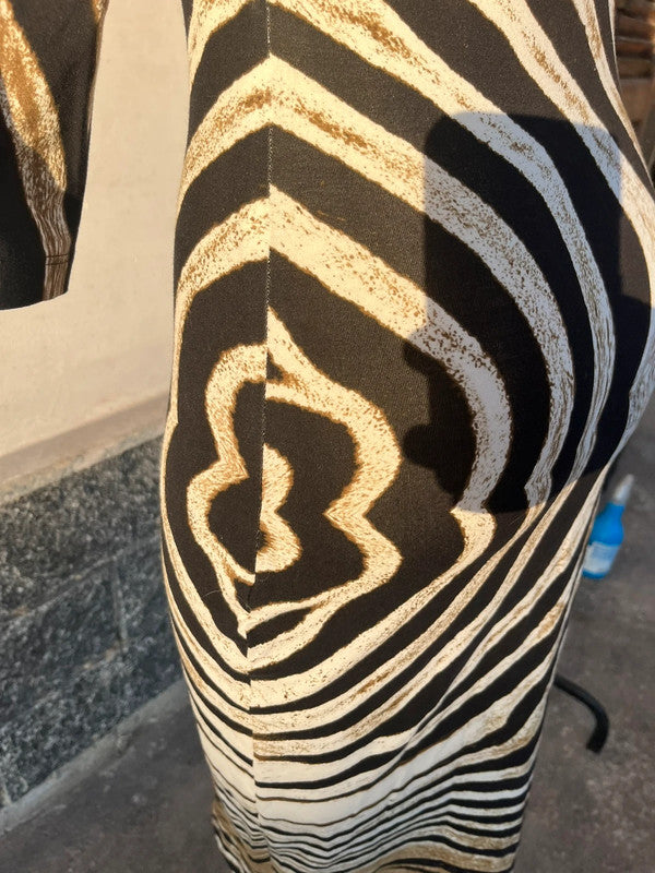 Abito Roberto Cavalli zebrato