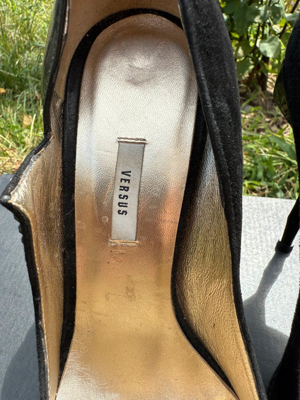 Tacchi Décolleté Versace forma diamante