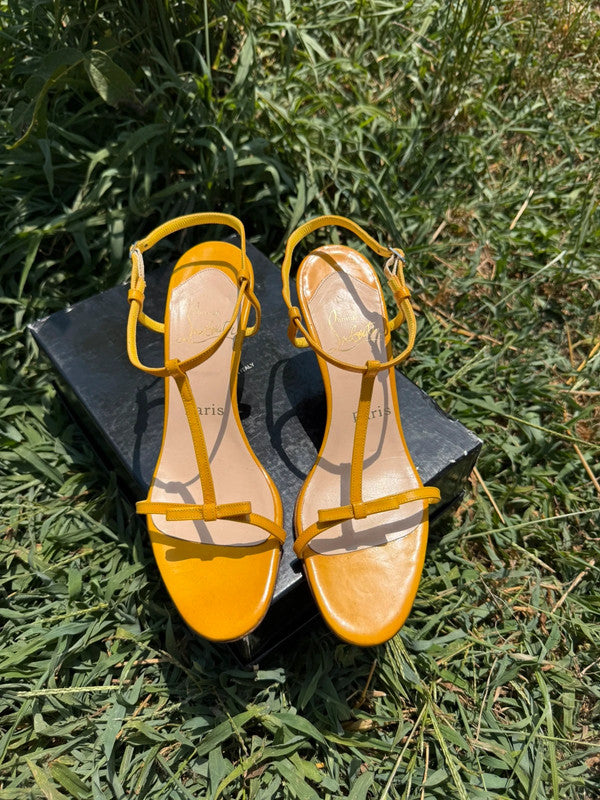 Sandali con tacco Christian Louboutin nuovi (difetto)