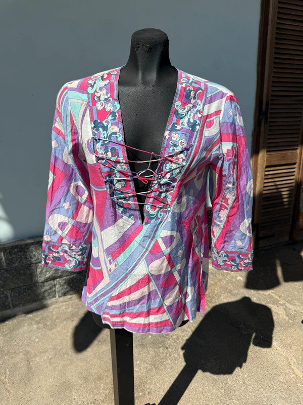 Camicia copricostume Emilio Pucci vintage 2000