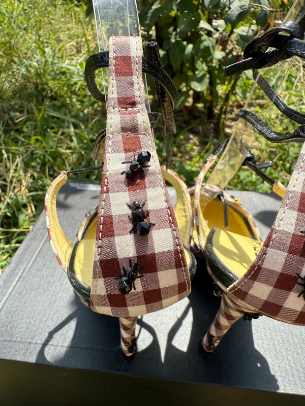 Sandali con tacco Dsquared2 insetti