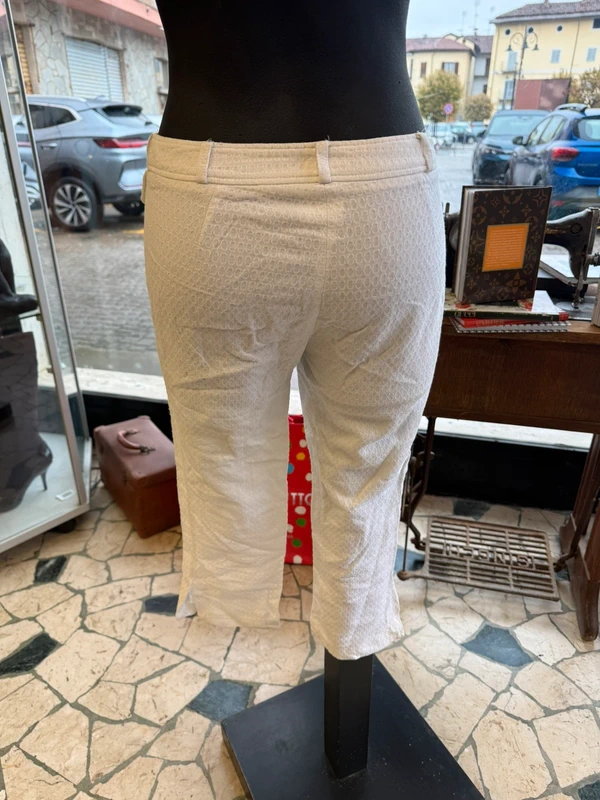 Pantaloni Capri D&G bianchi